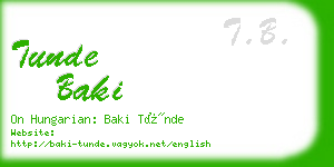 tunde baki business card